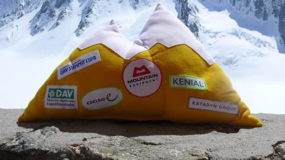 A Mountainpillow on the the OutDoor Trade Show