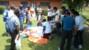 Shirts for guides and porters in Kathmandu.