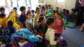 50 kids in Kathmandu