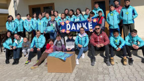 Rainjackets and windbreaker for the kids in Albania